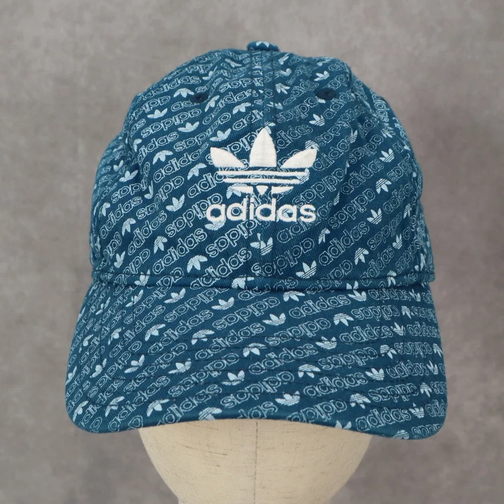 Adidas Blue Logo Golf Cloth Strap Athletic Performance Buckle Baseball‎ Cap Hat